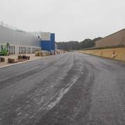 Fertigstellung Asphaltdeckschicht
